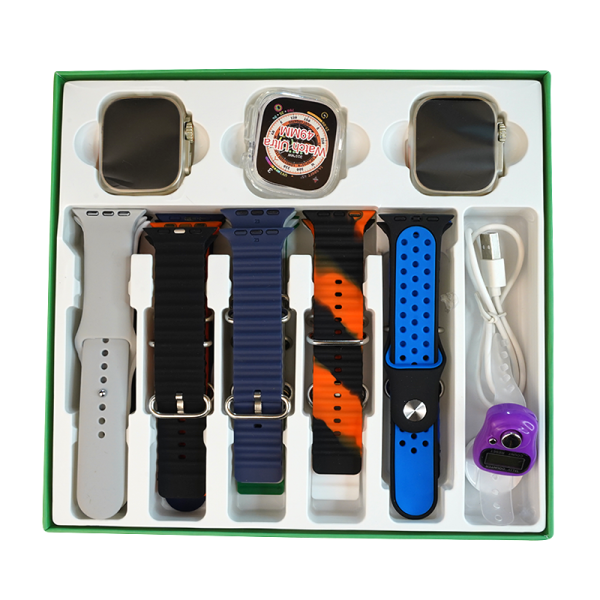 Y70 Ultra Couple Smartwatch With 13 Straps + Digital Tazbi